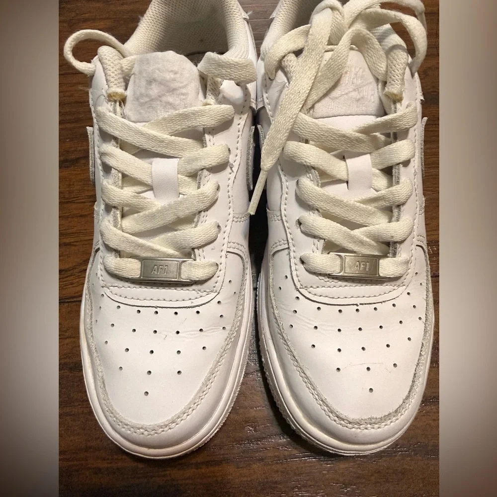 Nike Kids White Lace-Up Sneakers